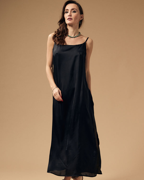 Long Silk Dress