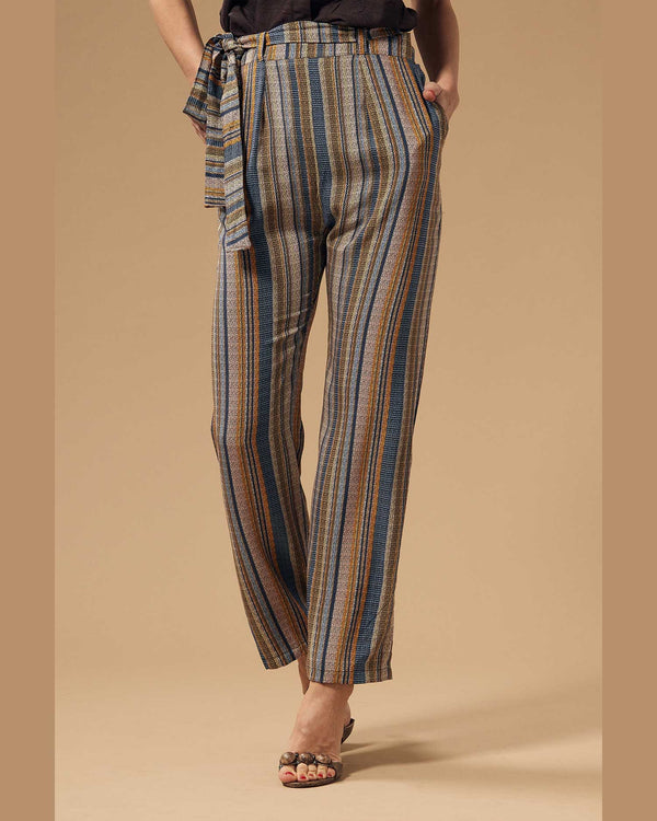 Multicolor Soft Cotton Trousers